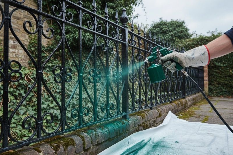 Wrought Iron Fence Washing