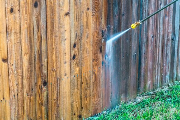 Fence Pressure Washing in Burlington