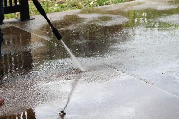 Concrete Deck Cleaning in Burlington